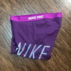 Nike Pro shorts purple